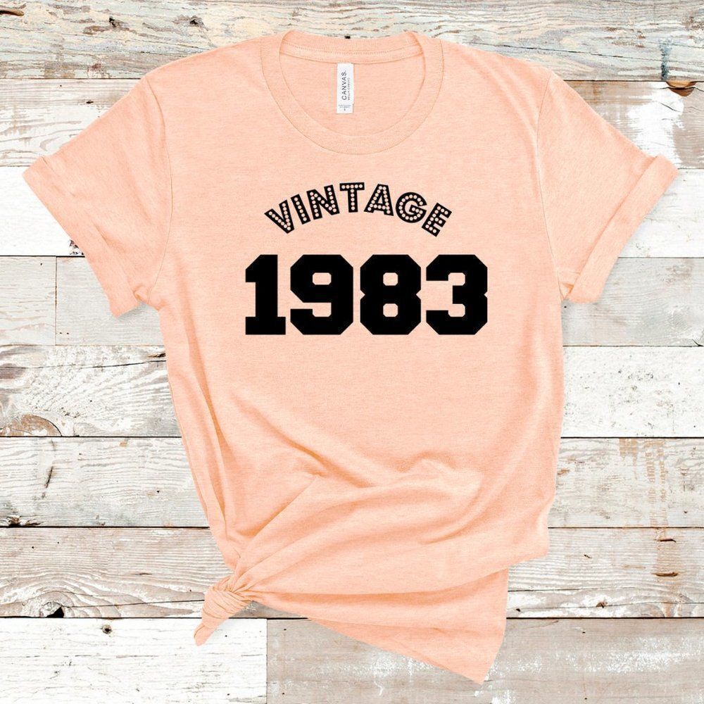 Vintage 1983 Soft Graphic Custom Tee Shirt - Picture 6 of 14